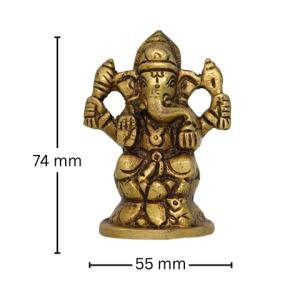 SMALL BRASS IDOL OF LORD GANESHA